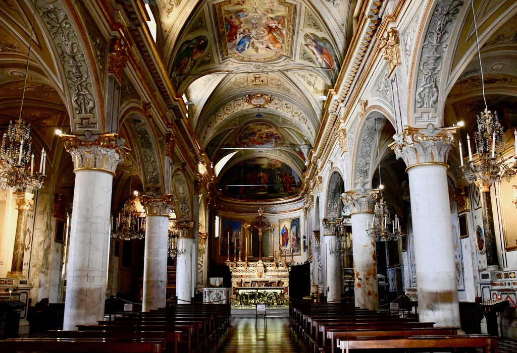 Church and crucifix in Italy